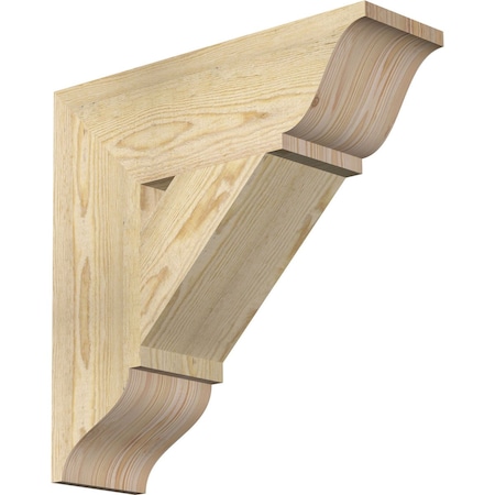Ekena Millwork Traditional Traditional Rough Sawn Bracket, Douglas Fir, 6"W x 20"D x 20"H BKT06X20X20TRA01RDF